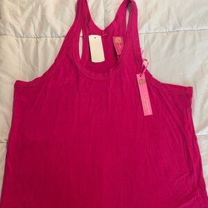 Macbeth Collection by Margaret Josephs Bright Pink Tank Top